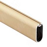 Штанга овальная 15х30, с пазом под демпфер, золото мат. (анод), L-3000