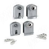 PS03 Комплект роликов для 1 стеклянной двери, серый