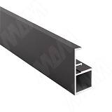 SECRET MAXI Профиль рамочный узкий с интегрированной ручкой, черный (анод), L-2700