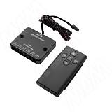 Выключатель беспроводной  диммируемый, пульт ДУ, черный, 12/24V, 60/120W