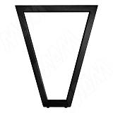 Сальта опора для стола V-образная, 40х40, H715+10 мм, черный, 1шт.