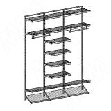 Home Space, гардероб ширина 1860мм, глубина 335 мм, 3 проема по 600 мм