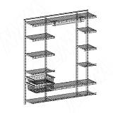 Home Space, гардероб ширина 1860мм, глубина 495 мм, 3 проема по 900 мм, 600 мм, 300 мм