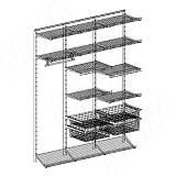 Home Space, гардероб ширина 1860мм, глубина 495 мм, 3 проема по 600 мм