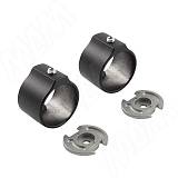 Штангодержатель для круглой трубы D25, с винтом, черный