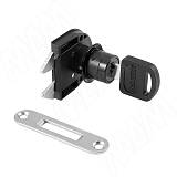 Замок для жалюзи, гарпунообразный + отв. планка, черный