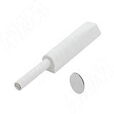 Комплект K-PUSH TECH усиленный 37 мм накладной с магнитом, белый, с крепежом и ответными планками