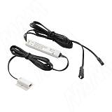 Выключатель инфракрасный (IR) на взмах руки, накладной, белый, 12/24V, 36/72W