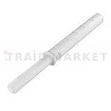 K-PUSH TECH толкатель 37 мм врезной с рез. демпфером, белый