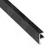INTEGRO Профиль окантовочный врезной, для плиты 18 мм, 20х9х8, черный (анод), L-6000