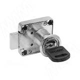 Замок для 1-ой двери, выдвижной, 1 оборот, хром матовый