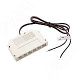 Разветвитель на 6 розеток, провода, 500 мм, 24V