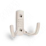 ARGUS Крючок двухрожковый никель матовый