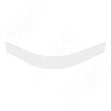 Радиусный элемент цоколя внешний (высота 100), белый глянец