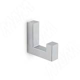 Крючок однорожковый хром матовый