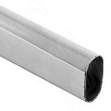 Труба овальная 15х30, хром, L-3000