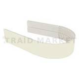 Радиусный элемент цоколя универсальный (высота 150), ваниль