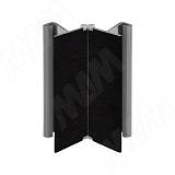 Мультиуголок (высота 150), черный брашированный