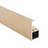 SECRET MAXI Профиль рамочный узкий с интегрированной ручкой, золото брашированное (анод), L-5400