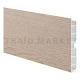 Цоколь пластиковый (высота 150, длина 4000 мм), дуб беленый