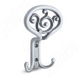 ROME Крючок трехрожковый белый/серебро винтаж