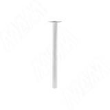 Левадия опора для стола круглая D51, H714+18 мм, белый (RAL 9003, муар)