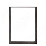 Пилар опора для стола П-образная, 60х30, H820-870 (+10 мм), графит, 1шт.