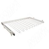 BELLE Вешало для брюк, 900 мм, белый, полн. выдв.