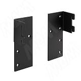 VERTIKO Держатель деревянного короба с креплением к задней стенке, черный