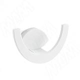 ARTO Крючок двухрожковый белый матовый