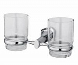 Подстаканник двойной стеклянный, K-3028D