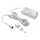 Выключатель инфракрасный (IR) на преграду, врезной, хром матовый, 220V, 250W