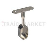 Штангодержатель для овальной штанги, закрытый, никель