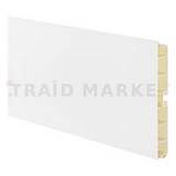 Цоколь пластиковый (высота 100, длина 4000 мм), белый