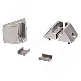 SLIM держатель для штанги, компл. из двух держателей, серебро