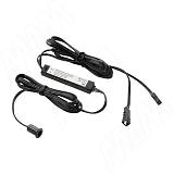 Выключатель инфракрасный (IR) на взмах руки, врезной, черный, 12/24V, 36/72W