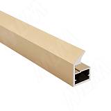 LINEA Профиль рамочный узкий, с наклонной ручкой, золото брашированное (анод), L-5400