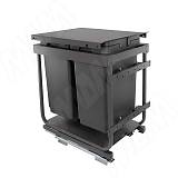 KOMBI 2.0 M40W Система сортировки и хранения, 2 емкости (20л+20л), креп. фасада, полн.выдв., плавн.закр., направл. Nova Pro, крышка-полка