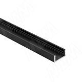 Профиль SM1, накладной, черный, 16х7,5мм, L-3000