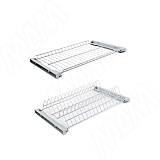 ARIA комплект посудосушителей (сушилка для посуды), без рамки, поддон, 450мм, серый хром