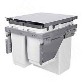 GLOBE EVO 45 система сортировки и хранения, 3 емк.: 30л+10л+9л, крышка-разделитель, креп. фасада, полн.выдв., плавн.закр., напр. Nova Pro