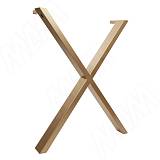 Аспен опора для стола X-образная, 60х30, H715+10 мм, золото матовое