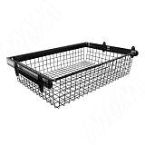 BELLE Корзина для белья, 800 мм, черный, полн. выдв.