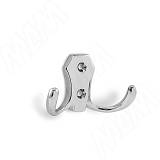 Крючок двухрожковый хром