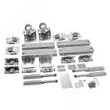 ONE Комплект роликов и доводчиков на 3 двери толщиной от 20 до 25 мм