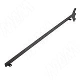 VERTIKO Полкодержатель наклонный для деревянной полки 18 мм, левый, черный