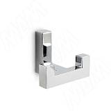 Крючок двухрожковый хром