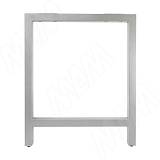 Барселона опора для стола П-образная, 40х40, H715+10 мм, хром матовый