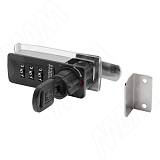 Замок с кодом для 1-ой двери, поворотный, правый, черный