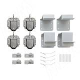 PRIDE комплект роликов и аксессуаров на 2 двери (ролики, стопоры, кронштейны)